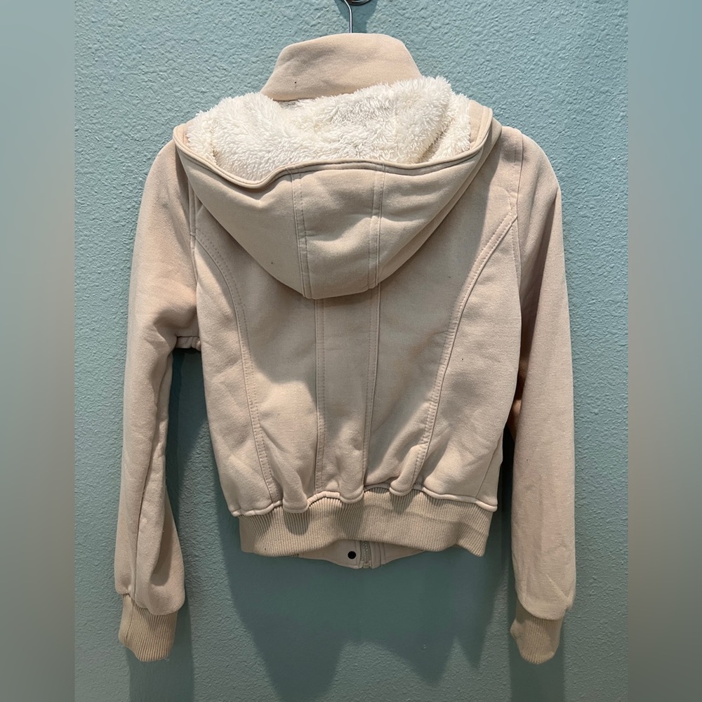 New Look Jacket With Faux Fur Hood Large - Picture 4 of 4